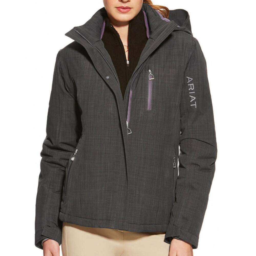 Ariat Highland Ladies Jacket Lava Beach Grey Lavender Womens Small Equestrian